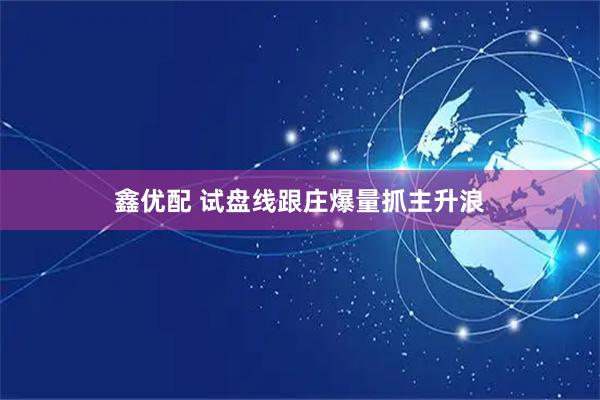 鑫优配 试盘线跟庄爆量抓主升浪