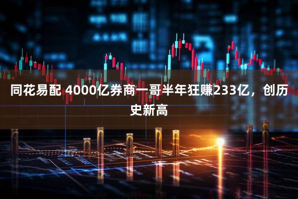 同花易配 4000亿券商一哥半年狂赚233亿，创历史新高