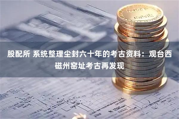 股配所 系统整理尘封六十年的考古资料：观台西磁州窑址考古再发现